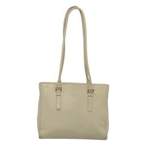 Prada Vintage Nylon And Leather White Leather Shoulder Bag Bag
